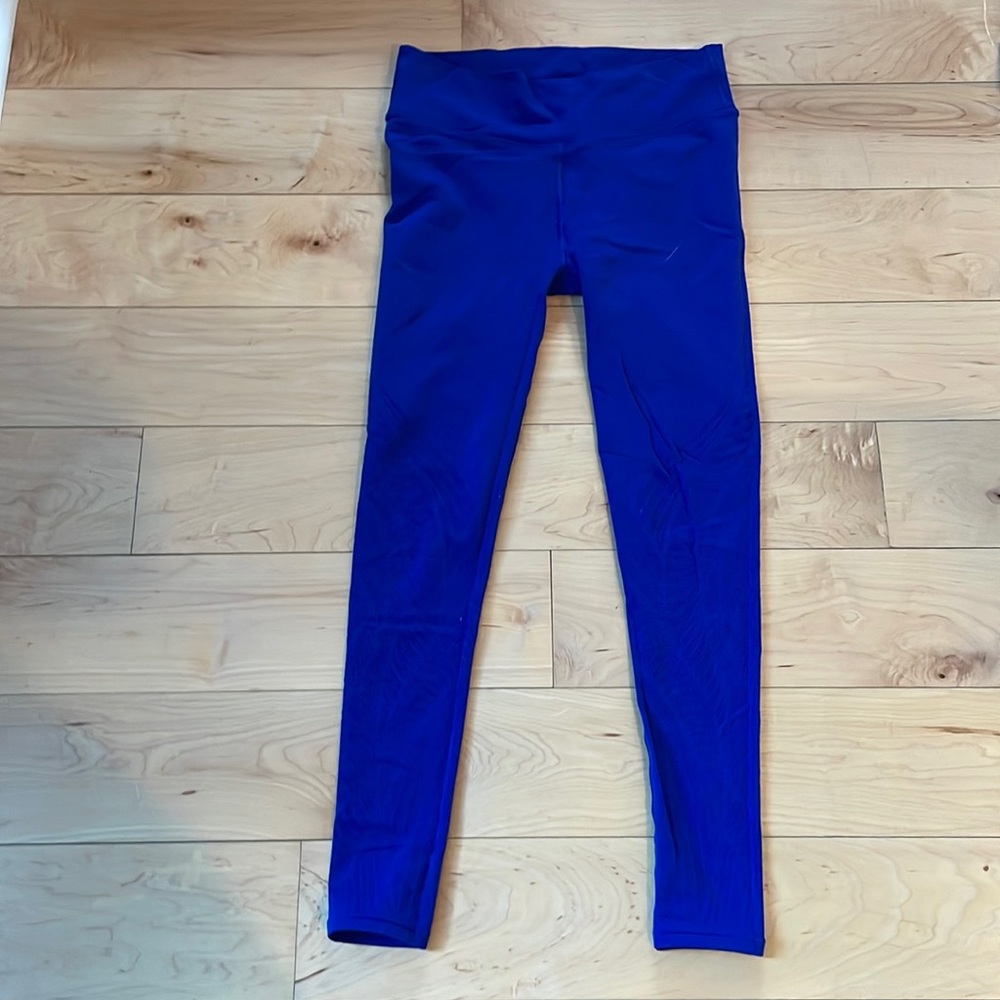 Lululemon cobalt blue mesh leggings size 8